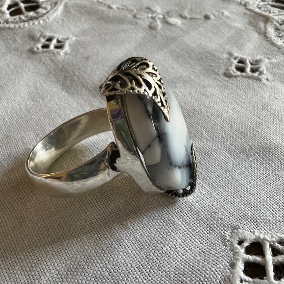 Large Dendrite Agate Ring - Picture 9 of 9